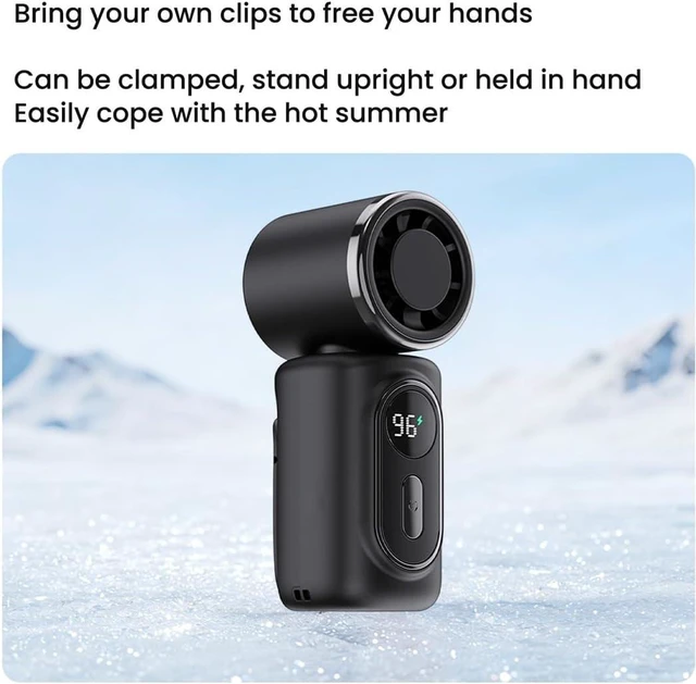 Alt view image 7 of 7 - Portable Handheld Fan Portable Handheld Fan with Clip USB Charging Compact Personal Cooling Fan