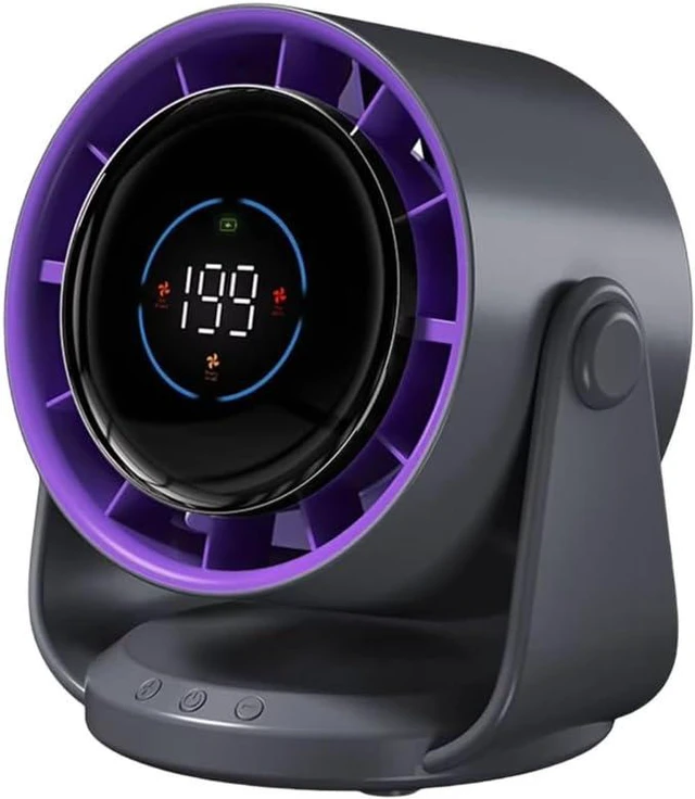 Main image of Portable Fan Adjustable Cooling Fan Convenient Digital Display Fan USB Office Fan Indoor Fan Suitable for Indoor Use