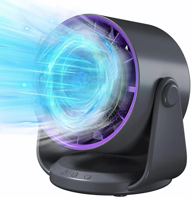 Alt view image 2 of 7 - Portable Fan Adjustable Cooling Fan Convenient Digital Display Fan USB Office Fan Indoor Fan Suitable for Indoor Use