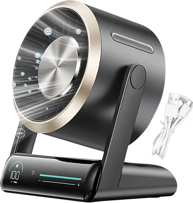 Main image of Desktop Fan - Portable 100-Speed Digital Display | Personal Cooling Portable Fan - for Home Kitchen School Dorm Camping Travel Outdoor Summer Beach Picnic Road Trip