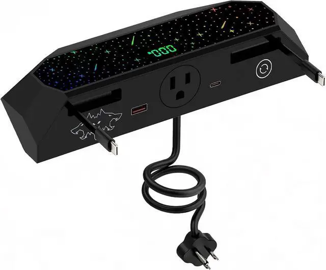 Main image of Cybertruck Multi-Ports USB Hub for Cyber Truck 2023+ Center Console Hidden Fast Charger with Retractable Cable Dual USB-C Ports Docking Station Accessories (for Cybertruck 2.0)