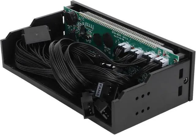 Alt view image 7 of 7 - KUIDAMOS PC Fan Controller Adjustable Speed with LCD Display for Effective CPU and Graphics Cooling Durable ABS and Aluminum Design