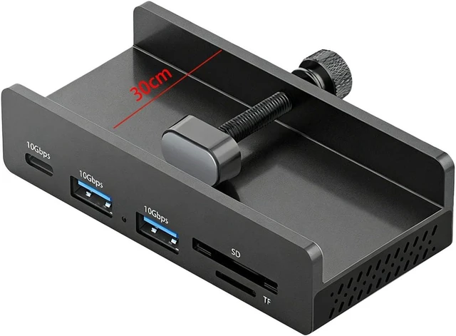 Alt view image 3 of 7 - Lightweight USB C Hub Featuring Pointed Video 60Hz Fast Charging and Card Readers for Desktops Standard Card Reader Hub