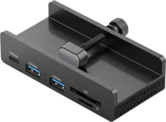 Main image of Sturdy USB C Adapter with 10Gbps Data Transfer and Clear Video Output for Desktop Displays Standard Card Reader Hub