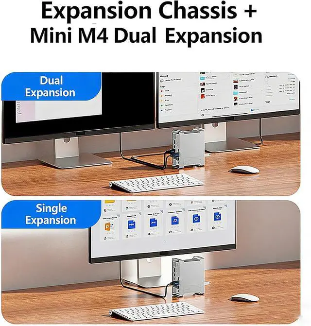 Alt view image 4 of 7 - Transportable Computer Tiny Expert Dock with 10Gbps USB Three Fraction Meter.2 Pen and Card Reader Tansportable Center Expert