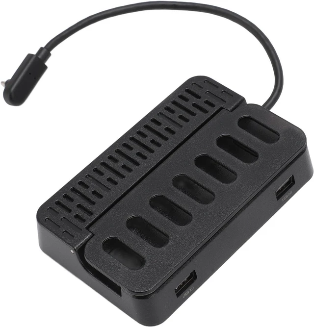Alt view image 6 of 7 - SUNGOOYUE 6-in-1 Docking Station for Steam Deck ROG Ally Legion Go, Versatile Black Docking Station with 4K HD Multimedia Interface, Ideal for Gamers and Professionals, Includes 1