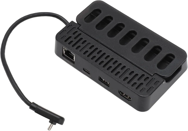 Alt view image 7 of 7 - USB C Docking Station 6 in 1 for Steam Deck OLED ROG Ally Legion Go, 4K 30Hz 2.0, 3 USB A 2.0, Gigabit Ethernet, 100W PD Fast Charging Hub