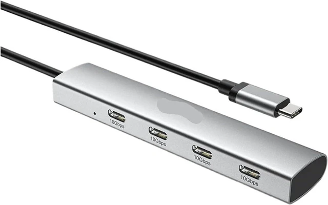 Main image of USB C Hub USB 3.2 Hub 10Gbps 4-Port USB-C Splitter Portable Aluminum USB Type C Adapter