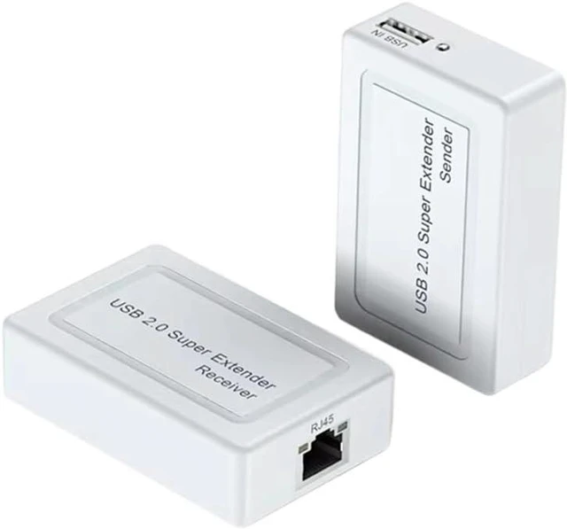 Main image of USB Extender Over Cat6 Cable 100M 2-Port USB Hub for Printer USB