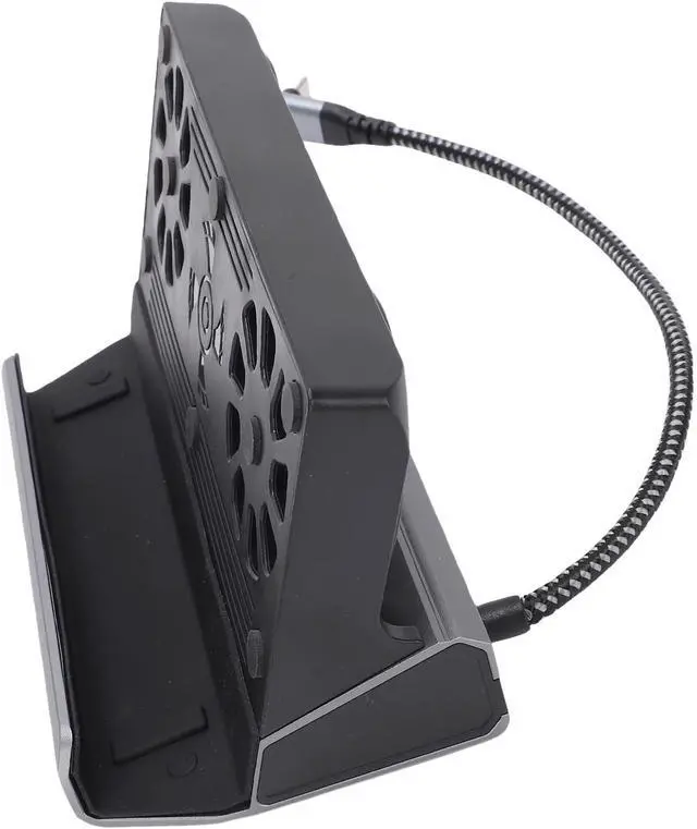 Alt view image 7 of 7 - fosa 10 in 1 Game Console Docking Station Fit for Legion Go S, 4K 60Hz Output Double Cooling Fan, PD 100W Fast Charging Game Console Base Dock Station with RGB Fans Gigabit Ethernet
