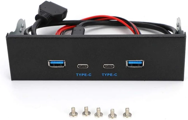 Main image of USB 3.1 Gen2 Front Panel 10Gbps Optical Drive Expansion Type C Type E Hub USB 3.0 2.0 Desktop Computer Parts 80cm Extension Cable Black Heavy Duty PC Case Upgrade Accessory