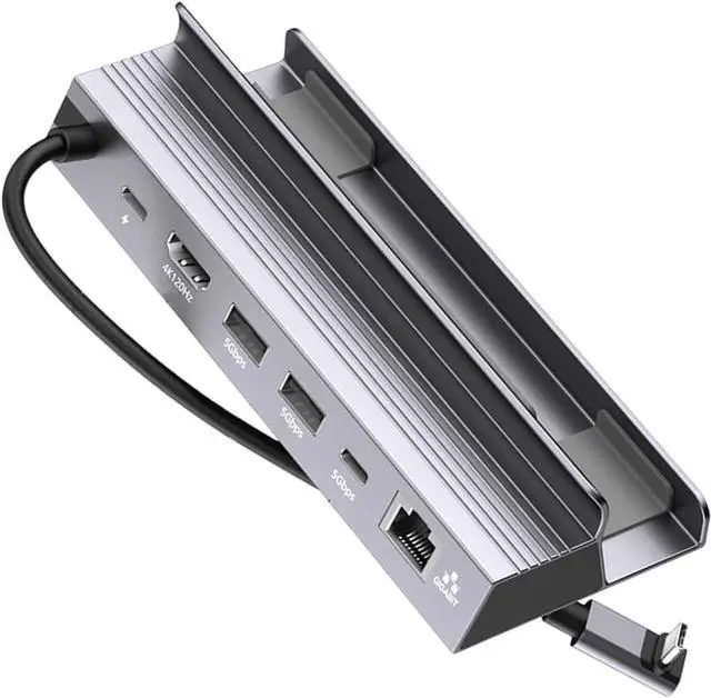 Main image of Aluminum USB C Hubs with 4K 120Hz 3 USB Port and Gigabit for Gaming and Offices Use Gaming Dock for SteamHandheld