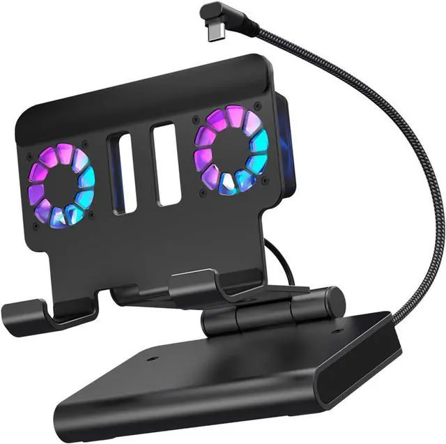 Main image of 6 in 1 Gaming Docking Station with Double Fan Cooling Stand Multiple Port for Handheld Game Console Game Console Docking Station