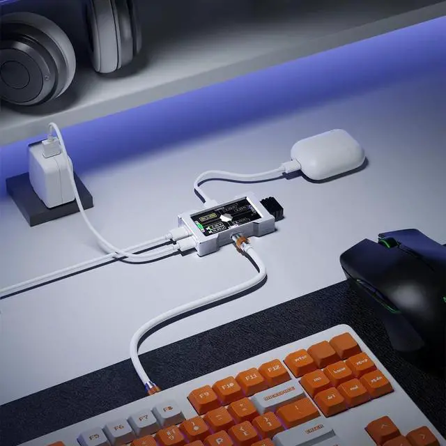 Alt view image 2 of 6 - Trendy Electrophoresis 77 Frames HMLAB ZNEO Gaming USB Hub-2-To-3 Ports, 8K Hz, Power, Includes Display