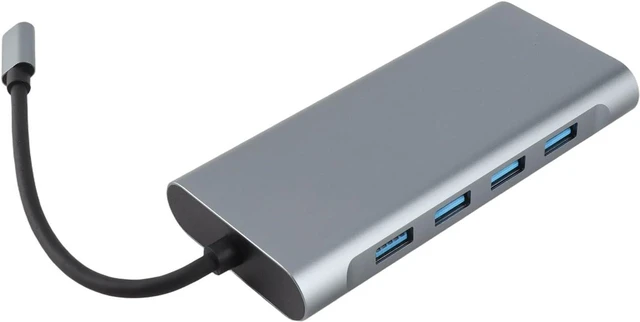Alt view image 6 of 7 - Pomya Multi Port USB C Hub 11-in-1 | 4K 30Hz, PD 100W Charging Dock, 5Gbps Data Transfer for