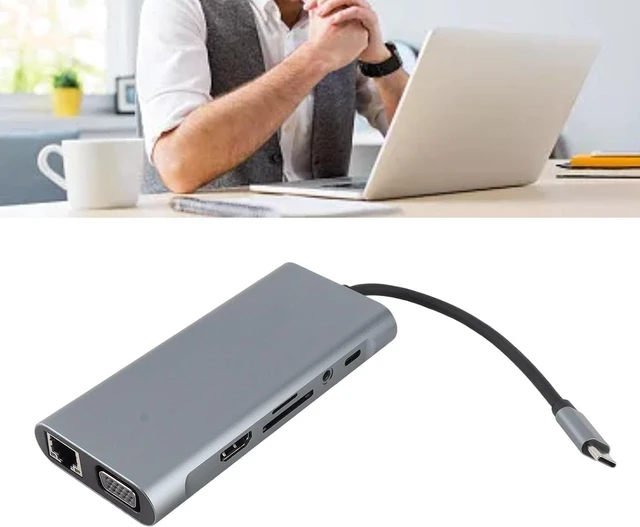 Alt view image 3 of 7 - Pomya Multi Port USB C Hub 11-in-1 | 4K 30Hz, PD 100W Charging Dock, 5Gbps Data Transfer for