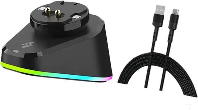 Alt view image 4 of 7 - Auto Charging Dock for G502 / G502X / with Double USB Interfaces and Color Controlled Lighting Fast Charging Dock