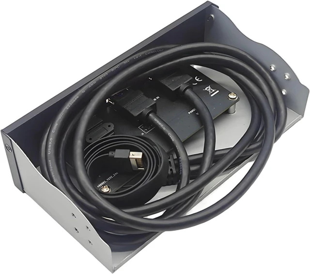 Alt view image 3 of 7 - 2X USB Front Panel for PC 2Port USB 3.2 GEN1 5Gbps+ 1Port Type-C 10Gbps/20Gbps Hub for Desktop 5.25inch Floppy Drive Bay