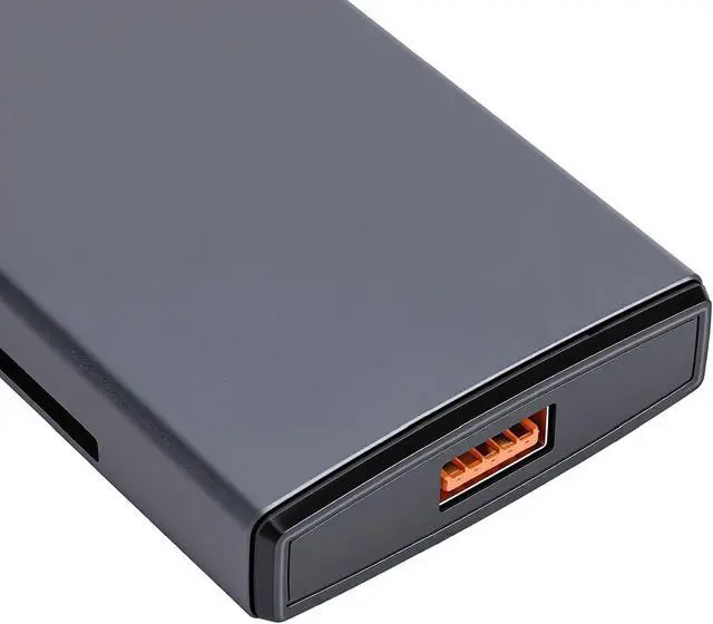 Alt view image 6 of 7 - SENECESLI Versatile USB C Hub 5 in 1 Multi Port Adapter for Simultaneous Card Reading Perfect for Outdoor Filming Aluminum Alloy