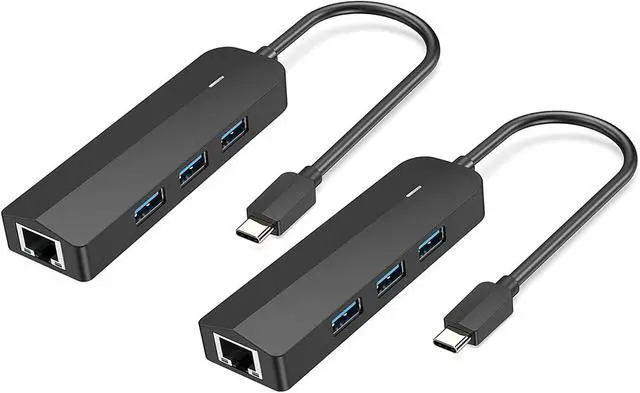 Alt view image 7 of 7 - Efficient USB C to Rj45 Gigabit Ethernet Converter Adapter with 3 USB3.0 Port for Seamlessly Networking Type C to Ethernet Converter