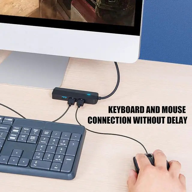 Alt view image 5 of 7 - USB C Dongle with Ethernet Port and 3 USB3.0 Slots Docking Station for Enhances Connection on Laptops Type C to Ethernet Converter
