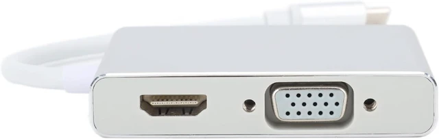 Alt view image 4 of 7 - USB C Hub 5 in Multi Port Adapter Splitter with USB 3 0 VGA HD Multimedia Interface for Simultaneous Device Connections High Speed Data Transfer Display Support Plug