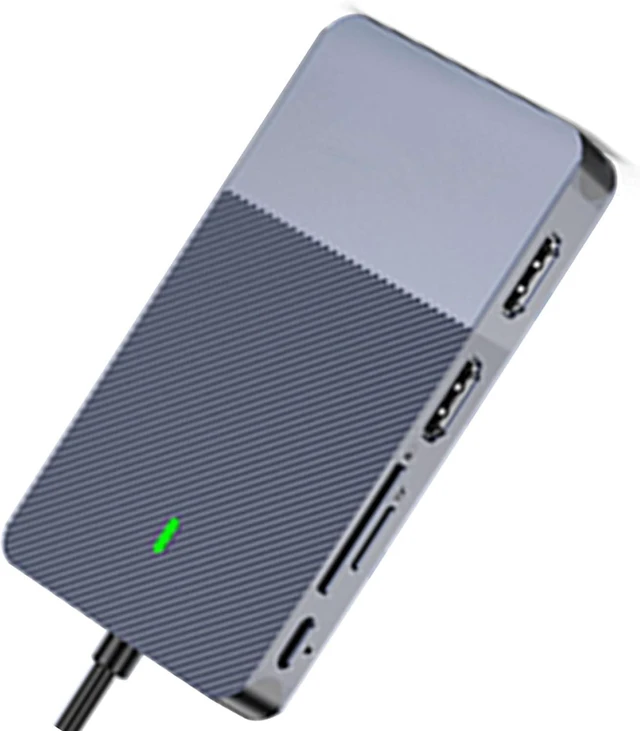 Alt view image 5 of 7 - Versatile 11-in-1 USB C Hub with Triple Screen Display and Multiple Connectivity Options for Home Office Use