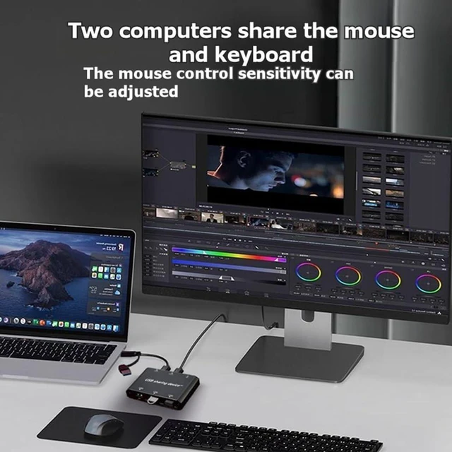 Alt view image 4 of 7 - Internal and External USB Sharer Computer Copy Cable Network Hard Disk KVM File Transfer