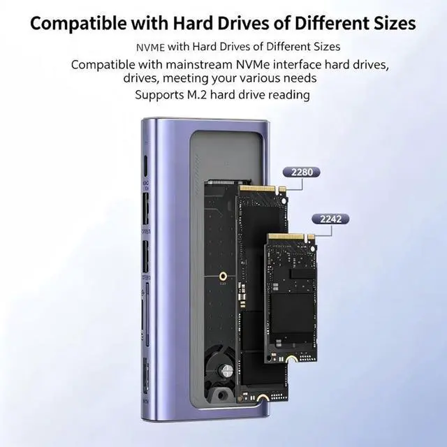 Alt view image 5 of 7 - Aluminum Multiport Adapters with 4K HDTV Gigabit Ethernet Fast Charging USB C Hubs for Computer Aluminum Multiport Adapters