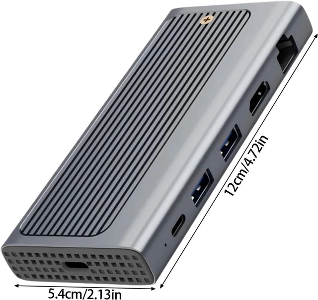 Alt view image 3 of 7 - 6 in 1 USB C Adapters with Slot, HDTV 4K 60Hz, Fast Charging