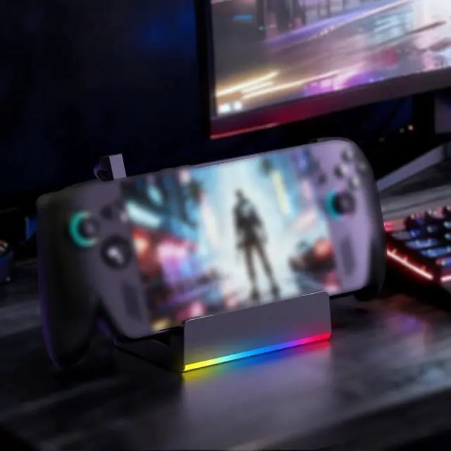 Main image of USB-C Hub Dock for ROG Ally X Supporting 4K@144Hz Display, 100W Fast Charge, Dual USB 3.0 Data Transfer and Portable TV Stand
