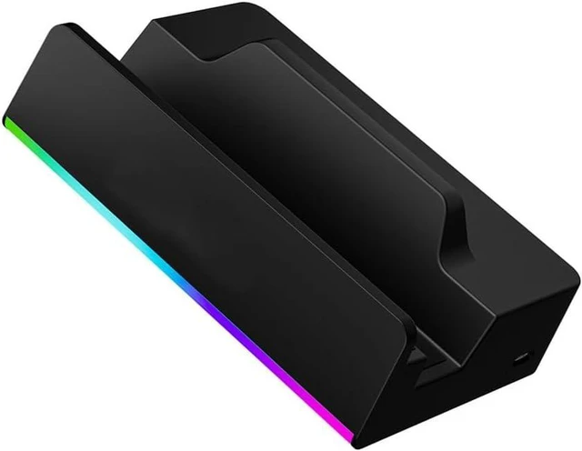 Alt view image 5 of 7 - USB-C Hub Dock for ROG Ally X Supporting 4K@144Hz Display, 100W Fast Charge, Dual USB 3.0 Data Transfer and Portable TV Stand