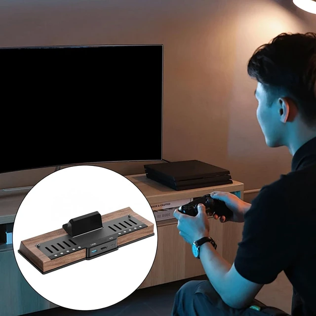 Alt view image 7 of 7 - Multifunction Charging Dock for Console with Shell 10 Game Cards Slot USB3.0 Port Gaming Accessories Docking Station Fast Charging Dock