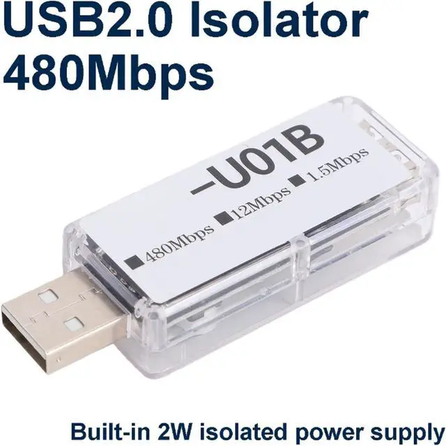Alt view image 2 of 7 - ASHATA USB Digital Isolator USB 2.0 Isolator Noise with 3.75kV Isolation 480Mbps High Speed for Industrial Control Computers HiFi Audio (Clear)