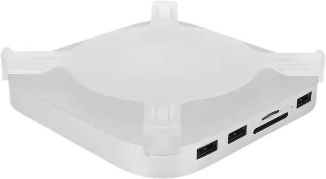 Alt view image 4 of 7 - Aluminum Alloy Docking Station for M4 Pro with Upgraded Cooling System for Office Use 5x5x0.61in