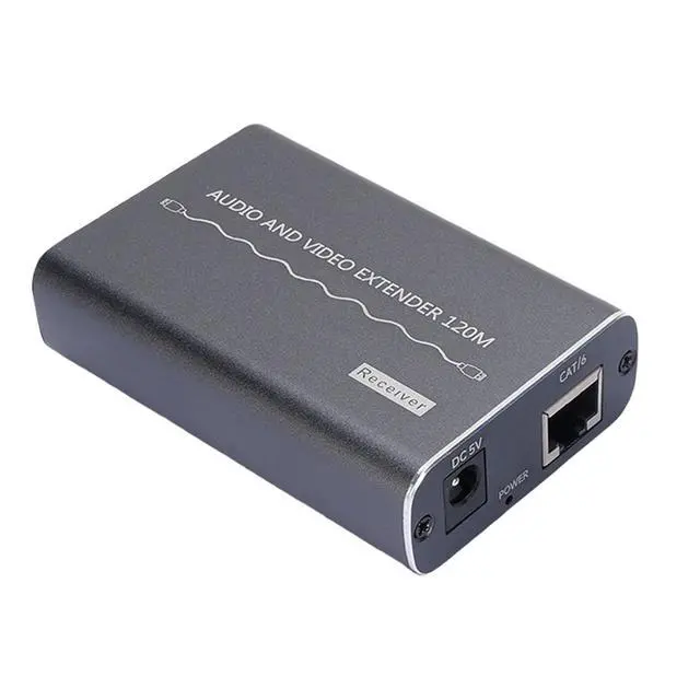 Alt view image 5 of 7 - Display Port Extender, 120m Over Cat5e 6 with IR EDID Audio Support for Security Monitoring Video Conferencing (#2)