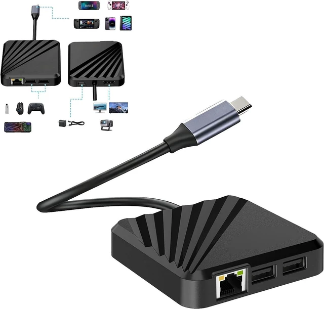 Main image of Portable Multi-Interface Expansion Dock Hub HD Screen Mirroring Adapter USB-C Converter Connector for Nintendo Switch 2/1 for Rog Ally for Steam Deck Gaming Consol to Computor TV Projector