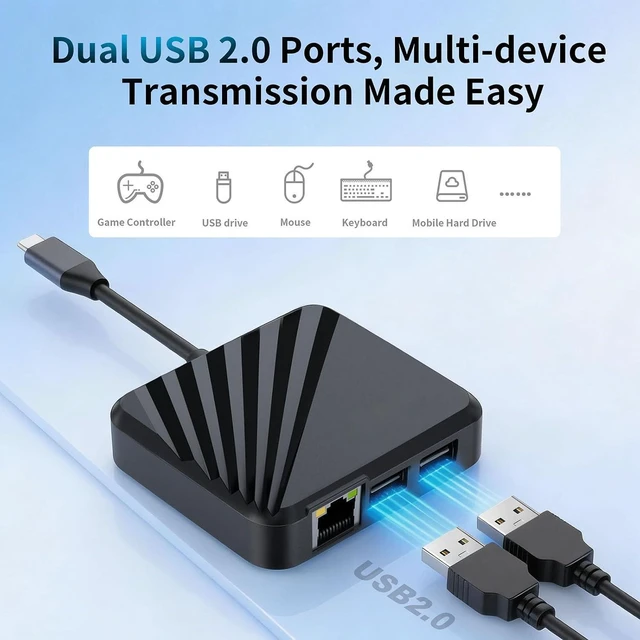 Alt view image 6 of 7 - Portable Multi-Interface Expansion Dock Hub HD Screen Mirroring Adapter USB-C Converter Connector for Nintendo Switch 2/1 for Rog Ally for Steam Deck Gaming Consol to Computor TV Projector