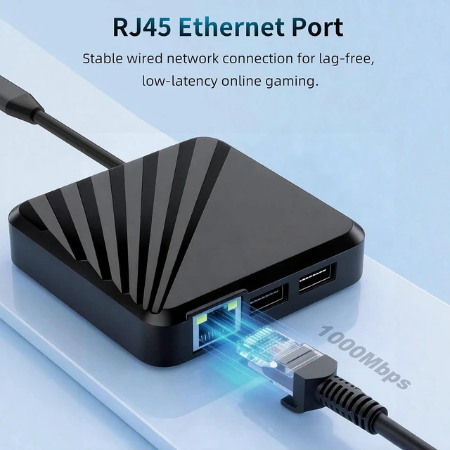 Alt view image 7 of 7 - Portable Multi-Interface Expansion Dock Hub HD Screen Mirroring Adapter USB-C Converter Connector for Nintendo Switch 2/1 for Rog Ally for Steam Deck Gaming Consol to Computor TV Projector