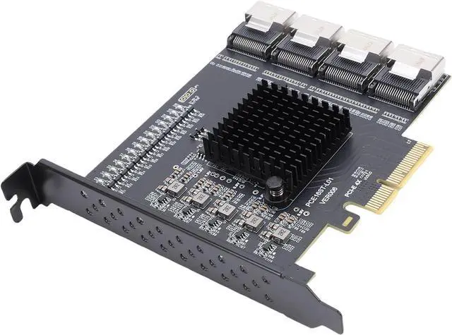 Main image of Socobeta Mini SAS SFF 8087 Adapter Robust 4 Port PCIe X4 Expansion Card for Efficient Data Transfer Best for and Users