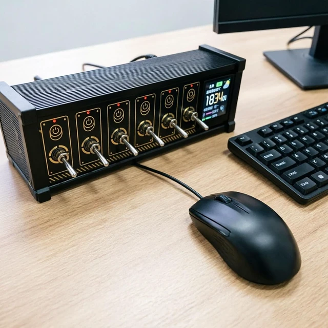 Alt view image 6 of 7 - 6 Ports USB C Splitter, 15W Modular USB Hub Power Strip