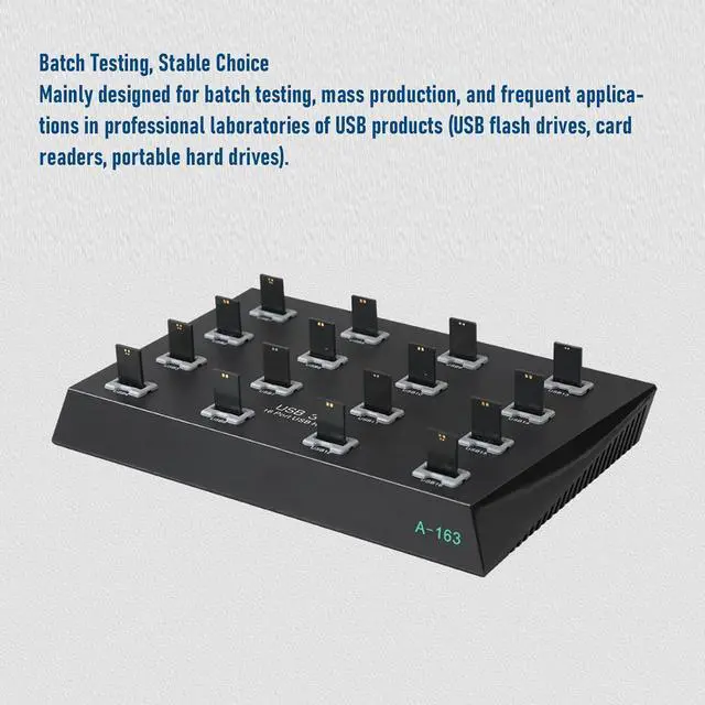 Alt view image 6 of 7 - 16 Port USB 3.0 Hub, 5Gbps High Speed Data Transfer Industrial Grade USB Hub with Short Circuit Protection and LED Indicators, for Flash Drive Card Reader Portable Hard Drive (US Plug)