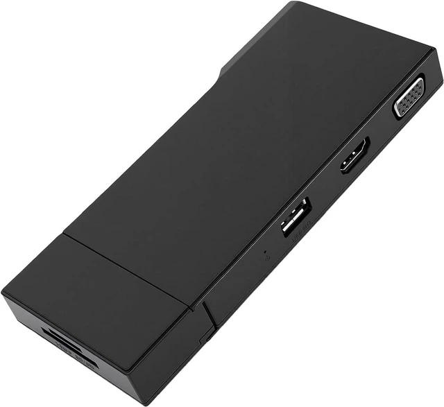Alt view image 7 of 7 - EVGATSAUTO USB 3.0 Laptop Docking Station, ABS USB C Hub Multiport Adapter with 4K VGA Gigabit Ethernet, 5Gbps Data, Card Reader for Office Home Users