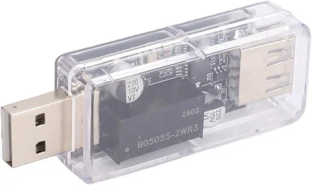 Alt view image 2 of 7 - USB Isolator Module 480Mbps USB High Speed Isolation Voltage Support Debugging Tools Computer Noise Sensitive Areas (Transparent)
