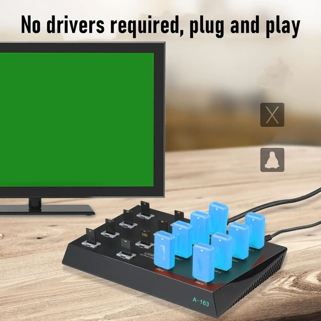 Alt view image 6 of 7 - LICAEVEY USB 3.0 Hub 16 Port, 5Gbps Data Transfer Industrial Grade Multi Port USB Hub with Overcurrent Protection, for Flash Drive Card Reader Hard Drive Batch Testing (US Plug)