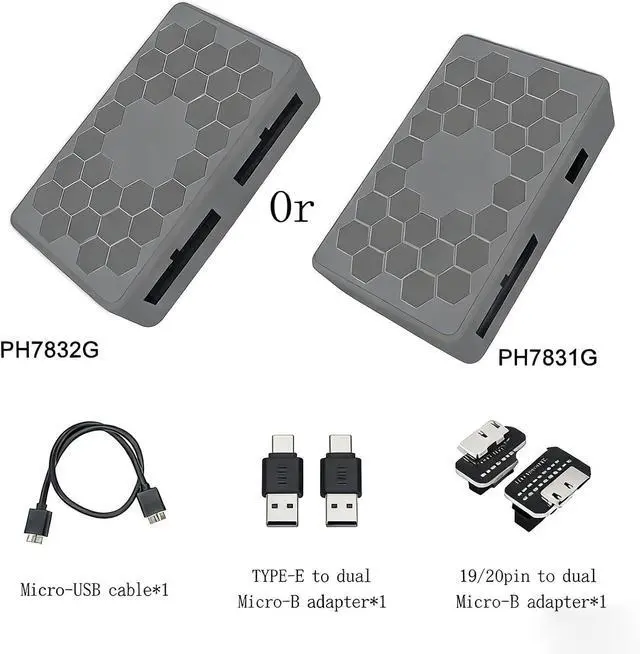 Alt view image 2 of 7 - ordinarYone 5Gbps USB3.2 GEN1 Double Port Host 19Pin Type E USB Adapter Expansion Card Mount Adapter PH7831G/PH7832G For Hardware