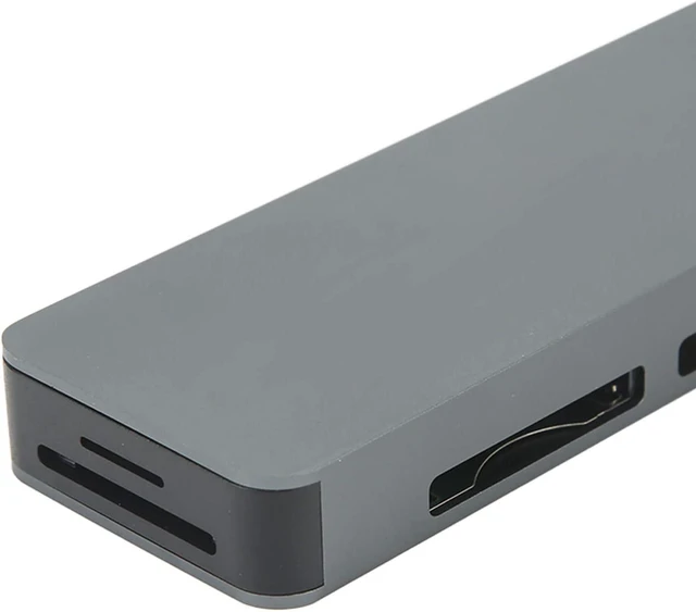 Alt view image 5 of 7 - USB C Hub Multifunction 8 Ports Slim Portable Type C 3.0 Hub Adapter for U Disk Mouse Card Reader Gamepad