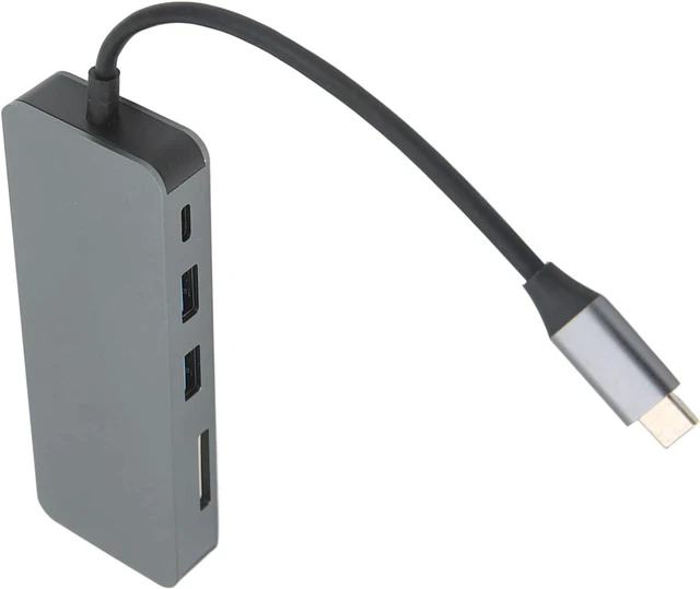 Alt view image 2 of 7 - USB C Hub Multifunction 8 Ports Slim Portable Type C 3.0 Hub Adapter for U Disk Mouse Card Reader Gamepad