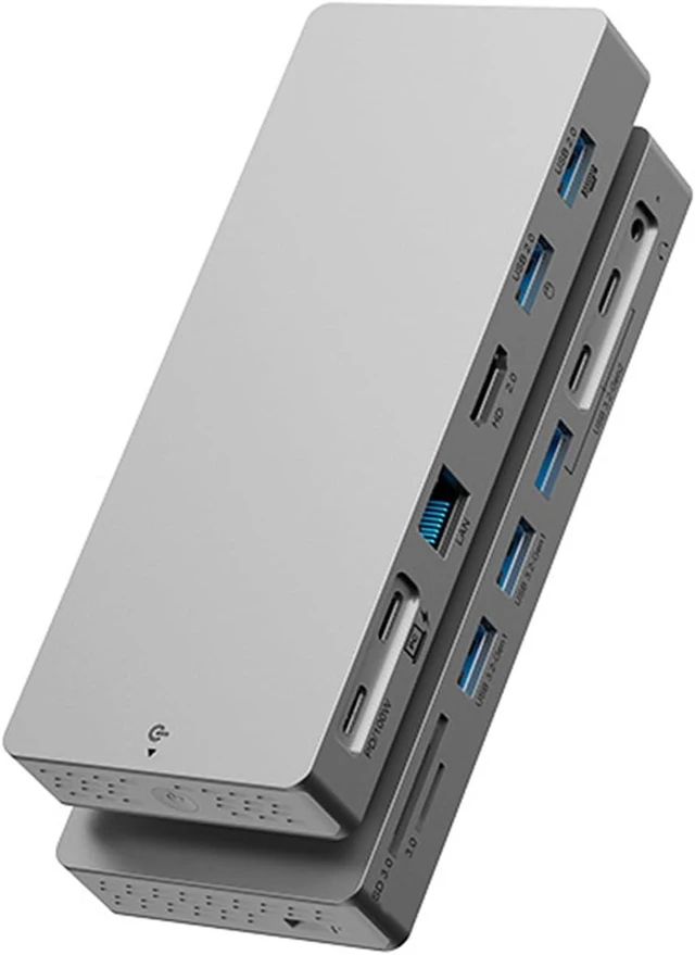 Alt view image 6 of 7 - 14 in 1 USB C Hubs with 4K HDTV 100WPD Charging Gigabit Ethernet USB 3.2 for Laptop