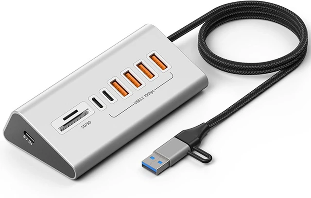 Main image of USB C Hubs Adapter Aluminum Alloy Builts SDTF Card Reader 3.2 Fast Speed Data Transfer for Laptop Notebook Aluminum Alloy C Adapter
